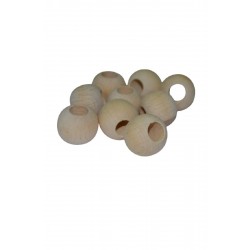 25 Adet 20 mm Ham Ahşap Boncuk - Tahta Boncuk