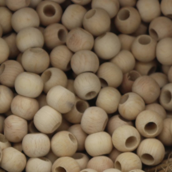 12 mm Ham İşlenmemiş Ahşap Tahta Boncuk - Makrome Boncuğu 12 mm Ham İşlenmemiş Ahşap Tahta Boncuk - Makrome Boncuğu