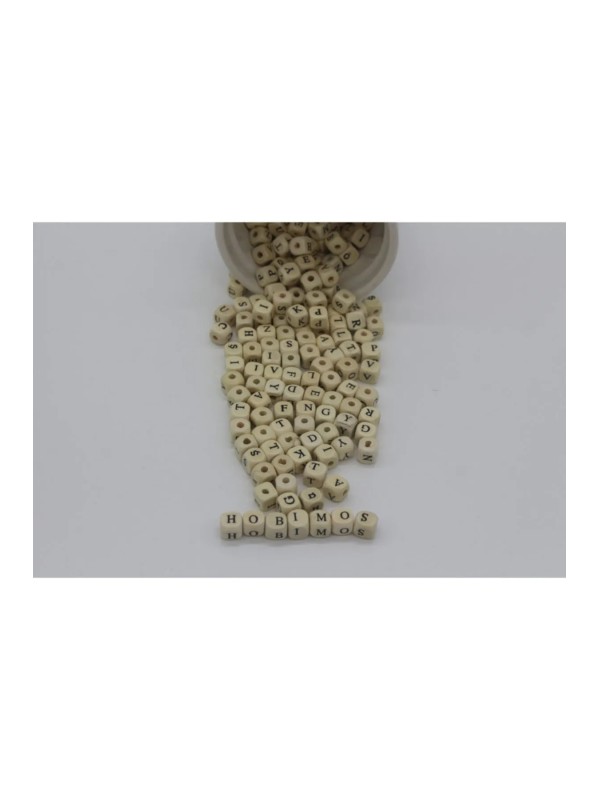 1 Kilogram Ahşap Harf Boncuk - Tahta Boncuk - Amigurumi - Anahtarlık Boncuğu 2000 Adet