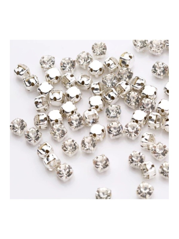 250 Adet SS30 Gümüş Kasalı Dikme Beyoğlu Taşı