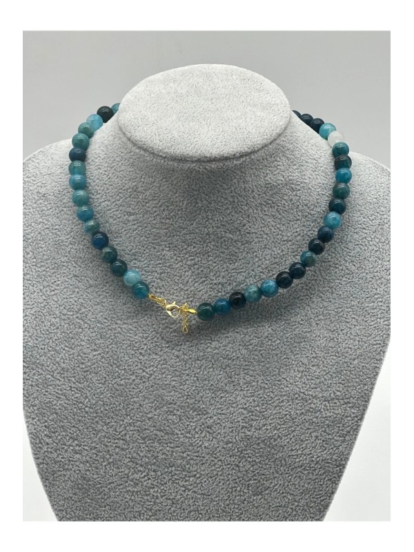 Orijinal Doğal Taş Kolye Apatit Taşı Orijinal Doğal Taş Kolye Apatit Taşı