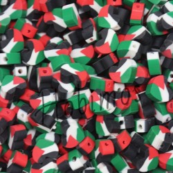 100 Adet Filistin Bayrak Temalı Fimo Boncuk - Takı Yapım Boncuğu 100 Adet Filistin Bayrak Temalı Fimo Boncuk - Takı Yapım Boncuğu