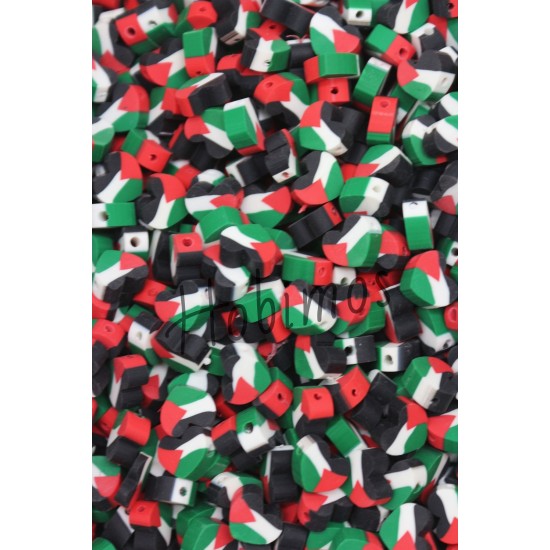 100 Adet Filistin Bayrak Temalı Fimo Boncuk - Takı Yapım Boncuğu 100 Adet Filistin Bayrak Temalı Fimo Boncuk - Takı Yapım Boncuğu