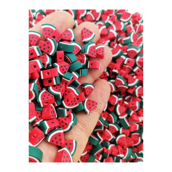 100 Adet Filistin Direnişi Sembolü Karpuz Dilimi Fimo Boncuk 100 Adet Filistin Direnişi Sembolü Karpuz Dilimi Fimo Boncuk