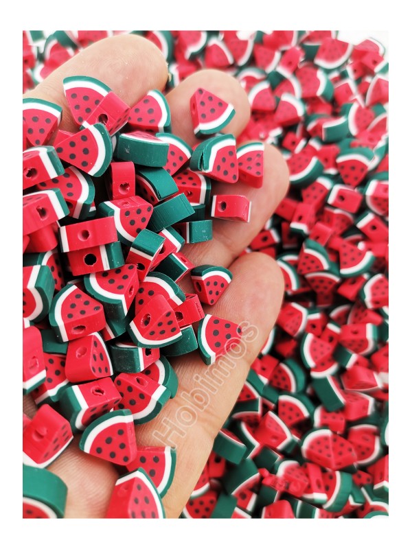 100 Adet Filistin Direnişi Sembolü Karpuz Dilimi Fimo Boncuk