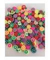 100 Adet Fimo Karışık Meyve Figür Boncuk, Takı Yapım Boncuğu