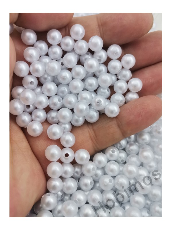 100 Gram 8 mm Beyaz Plastik İnci - Yaklaşık 330 Adet Plastik İnci 100 Gram 8 mm Beyaz Plastik İnci - Yaklaşık 330 Adet Plastik İnci