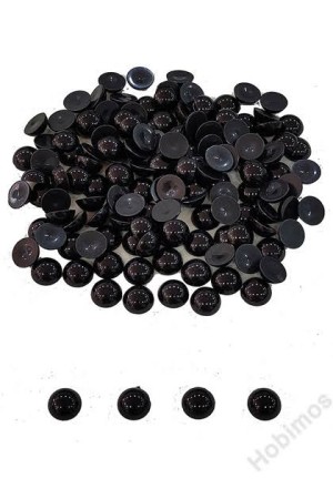 2500 Gram (2,5 Kg) 10 mm Siyah Plastik Yarım İnci Boncuk 2500 Gram (2,5 Kg) 10 mm Siyah Plastik Yarım İnci Boncuk