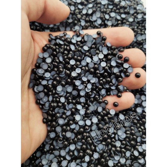 250 Adet 4 mm Siyah Küçük Yarım İnci Boncuk - Deliksiz Yapıştırılabilir Süsleme Boncuğu 250 Adet 4 mm Siyah Küçük Yarım İnci Boncuk - Deliksiz Yapıştırılabilir Süsleme Boncuğu