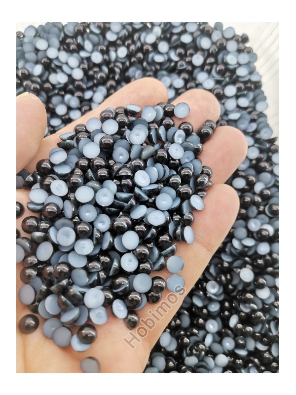 500 Adet 6 mm Siyah Yarım İnci - Deliksiz Yapıştırılabilir Süsleme İnci Boncuk 500 Adet 6 mm Siyah Yarım İnci - Deliksiz Yapıştırılabilir Süsleme İnci Boncuk