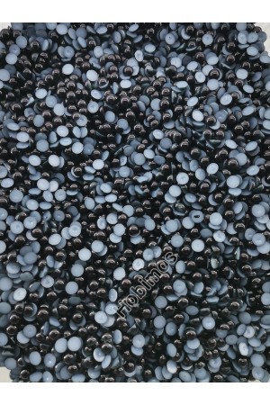 500 Adet 6 mm Siyah Yarım İnci - Deliksiz Yapıştırılabilir Süsleme İnci Boncuk