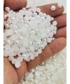 250 Adet 6 mm Beyaz Yarım İnci - Deliksiz Yapıştırılabilir Süsleme İnci Boncuk