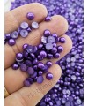 250 Adet 6 mm Mor Yarım İnci - Deliksiz Yapıştırılabilir Süsleme İnci Boncuk 250 Adet 6 mm Mor Yarım İnci - Deliksiz Yapıştırılabilir Süsleme İnci Boncuk