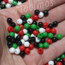 500 Adet 6mm Filistin Bayrak Temalı Yuvarlak Plastik Boncuk - Takı Yapım Boncuğu 500 Adet 6mm Filistin Bayrak Temalı Yuvarlak Plastik Boncuk - Takı Yapım Boncuğu