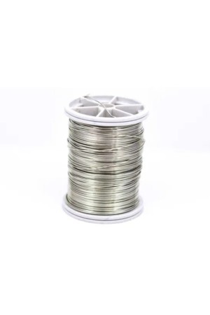 Gümüş Renk 0,30 mm Bakır Çiçek Teli - Filografi Taç Teli Gümüş Renk 0,30 mm Bakır Çiçek Teli - Filografi Taç Teli