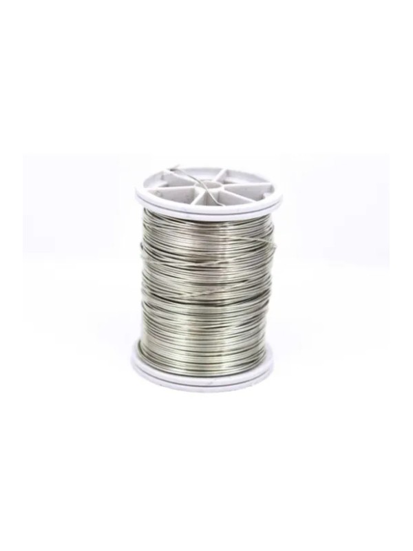 Gümüş Renk 0,30 mm Bakır Çiçek Teli - Filografi Taç Teli