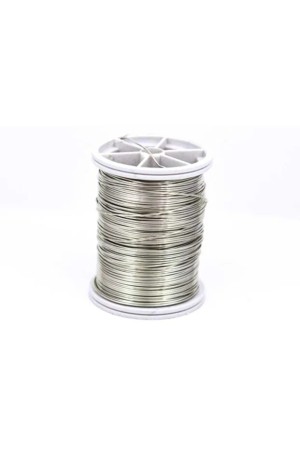 Gümüş Renk 0,8 mm Bakır Çiçek Teli - Filografi Taç Teli Gümüş Renk 0,8 mm Bakır Çiçek Teli - Filografi Taç Teli