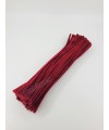 20 Adet Bordo Şönil 30cm, Tüylü Peluş Kadife Tel, Oyuncak, El İşi, Çiçek, Süsleme