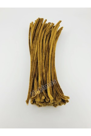 20 Adet Camel Renkli Şönil 30cm, Tüylü Peluş Kadife Tel, Oyuncak, El İşi, Çiçek, Süsleme
