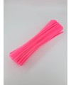 20 Adet Fuşya Renkli Şönil 30cm, Tüylü Peluş Kadife Tel, Oyuncak, El İşi, Çiçek, Süsleme