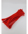 20 Adet Kırmızı Renkli Şönil 30cm, Tüylü Peluş Kadife Tel, Oyuncak, El İşi, Çiçek, Süsleme