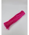 20 Adet Koyu Pembe Renkli Şönil 30cm, Tüylü Peluş Kadife Tel, Oyuncak, El İşi, Çiçek, Süsleme