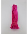 20 Adet Koyu Pembe Renkli Şönil 30cm, Tüylü Peluş Kadife Tel, Oyuncak, El İşi, Çiçek, Süsleme