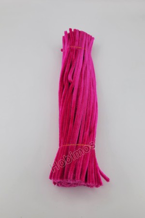 20 Adet Koyu Pembe Şönil 30cm, Tüylü Peluş Kadife Tel, Oyuncak, El İşi, Çiçek, Süsleme