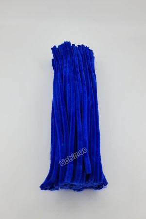 20 Adet Lacivert Şönil 30cm, Tüylü Peluş Kadife Tel, Oyuncak, El İşi, Çiçek, Süsleme