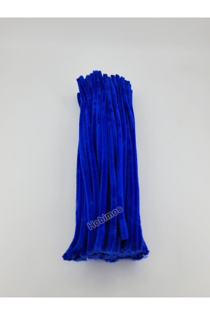 20 Adet Lacivert Şönil 30cm, Tüylü Peluş Kadife Tel, Oyuncak, El İşi, Çiçek, Süsleme