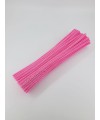 20 Adet Pembe Renkli Şönil 30cm, Tüylü Peluş Kadife Tel, Oyuncak, El İşi, Çiçek, Süsleme