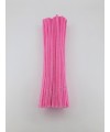 20 Adet Pembe Renkli Şönil 30cm, Tüylü Peluş Kadife Tel, Oyuncak, El İşi, Çiçek, Süsleme