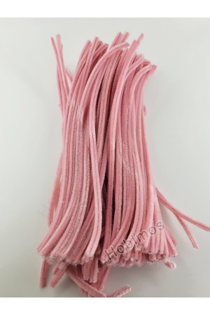 20 Adet Pudra Şönil 30cm, Tüylü Peluş Kadife Tel, Oyuncak, El İşi, Çiçek, Süsleme