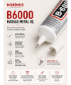 12 Adet B-6000 Şeffaf Taş ve Boncuk Yapıştırıcısı 110 ML– Şeffaf Yapıştırıcı