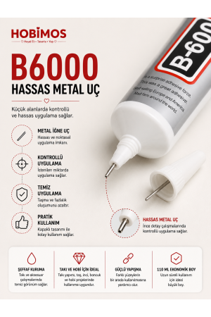 B-6000 Şeffaf Taş ve Boncuk Yapıştırıcısı 110 ML– Şeffaf Yapıştırıcı B-6000 Şeffaf Taş ve Boncuk Yapıştırıcısı 110 ML– Şeffaf Yapıştırıcı