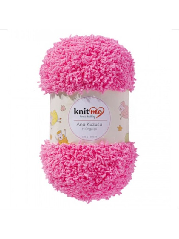 716 Pembe Ana Kuzusu Battaniye Hırka El Örgü İpi 100 Gr.100 Mt.  