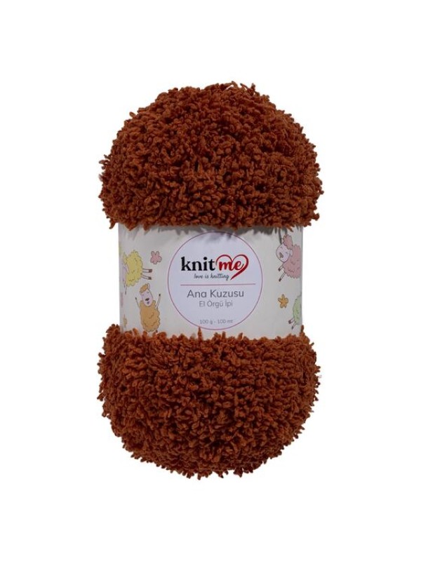 755 Tarçın Ana Kuzusu Battaniye Hırka El Örgü İpi 100 Gr.100 Mt.  