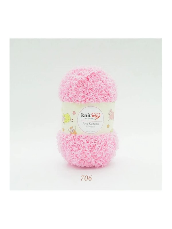 706 Şeker Pembe Ana Kuzusu Battaniye Hırka El Örgü İpi 100 Gr.100 Mt. 706 Şeker Pembe Ana Kuzusu Battaniye Hırka El Örgü İpi 100 Gr.100 Mt.