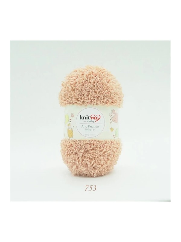753 Ten Ana Kuzusu Battaniye Hırka El Örgü İpi 100 Gr.100 Mt.  