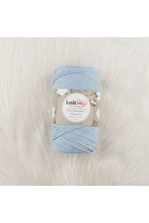Knit Me Soft Taranabilir Makrome İpi 60 kat 3 mm 9604 Bebe Mavi Knit Me Soft Taranabilir Makrome İpi 60 kat 3 mm 9604 Bebe Mavi