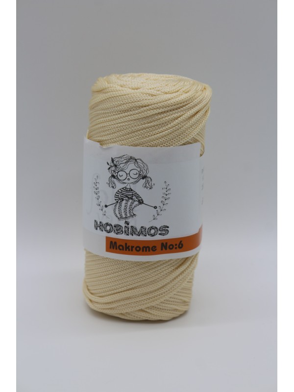 250 Gram 115 Metre Polyester Makrome İpi 4mm No:6 