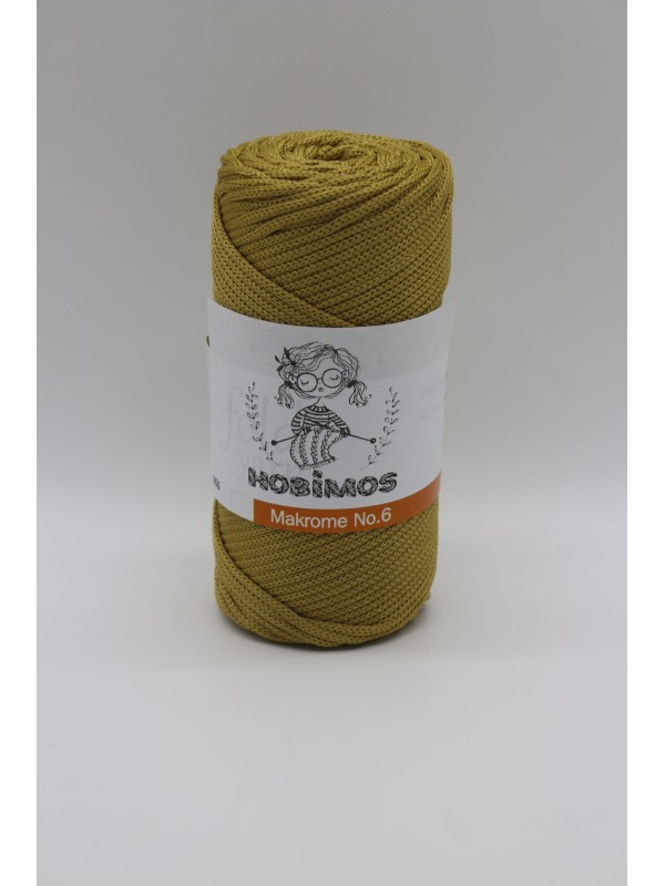 250 Gram 115 Metre Polyester Makrome İpi 4mm No:6 