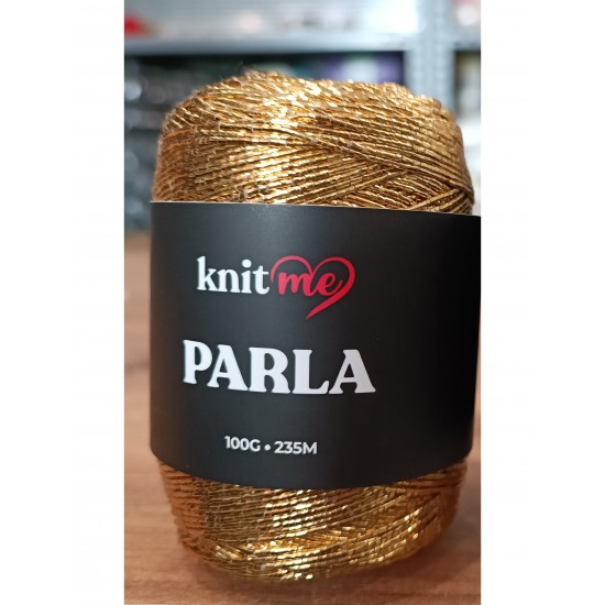 Parla Gold Renk 100 Gram 235 Metre Simli İp - Paketleme İpi - Süs İpi