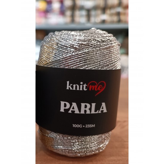 Parla Gümüş Renk 100 Gram 235 Metre Simli İp - Paketleme İpi - Süs İpi