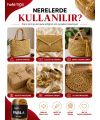 Parla Gold Renk 100 Gram 235 Metre Simli İp - Paketleme İpi - Süs İpi Parla Gold Renk 100 Gram 235 Metre Simli İp - Paketleme İpi - Süs İpi