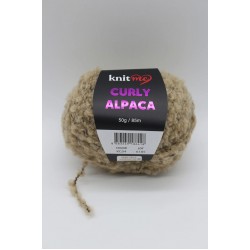 04 Toprak - Alpaca Ve Yün Karışımlı Kıvırcık Dokulu Yumuşak Peluş İp
