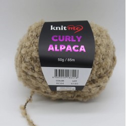 04 Toprak - Alpaca Ve Yün Karışımlı Kıvırcık Dokulu Yumuşak Peluş İp