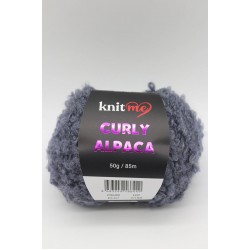 07 Denim - Alpaca Ve Yün Karışımlı Kıvırcık Dokulu Yumuşak Peluş İp