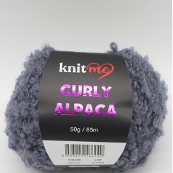 07 Denim - Alpaca Ve Yün Karışımlı Kıvırcık Dokulu Yumuşak Peluş İp