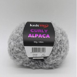 08 Açık Gri - Alpaca Ve Yün Karışımlı Kıvırcık Dokulu Yumuşak Peluş İp